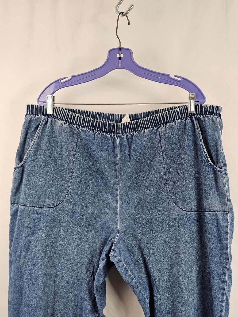 Venezia Women's Pull On Stretch Plus Size Petite Jeans, Sz 20WP - Picture 2 of 9